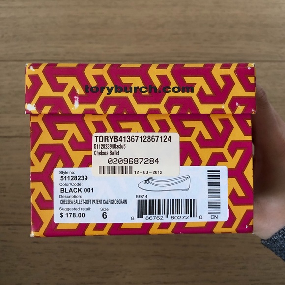 TORY BURCH Patent Leather Chelsea Ballet Flats - Picture 7 of 8